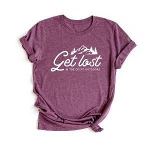 Simply Sage Market Women's Get Lost In The Great Outdoors Short Sleeve Graphic Tee - 1 of 4