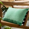 TOWN & COUNTRY TERRA Alara Solid Border Handcrafted Indoor Outdoor Decorative Pillow - 3 of 4