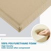 ARTPLAN Outdoor Chair Cushions for Patio Furniture, Waterproof Outdoor Cushions, Round Corner Patio Chair Cushions Set of 4 with Ties,17"x16"x2" - 4 of 4