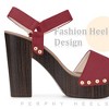 Perphy Women's Round Toe Platform Slingback Chunky Heel Sandals - 4 of 4