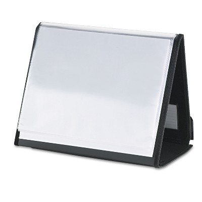 Cardinal ShowFile Horizontal Display Easel 20 Letter-Size Sleeves Black 52132