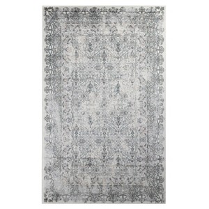 Modern Distressed Oriental Medallion Indoor Area Rug or Runner by Blue Nile Mills - 1 of 4