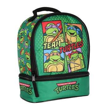 Nickelodeon Teenage Mutant Ninja Turtles Team Dual Compartment Lunch Box Bag Green