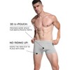 TIME HOLLOW Light Gray Classic Bamboo Viscose Boxer Briefs - 3 of 3