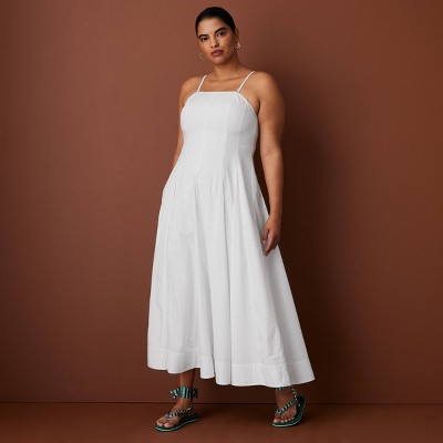 Женские платья Rosie Assoulin x Target Women's Spaghetti Strap Dress - Rosie Assoulin x Target White S — фото 4
