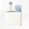 Unique Bargains Wall Mount Toothbrush Holder 4.65"x2.48"x4.25" 1 Pc - 4 of 4