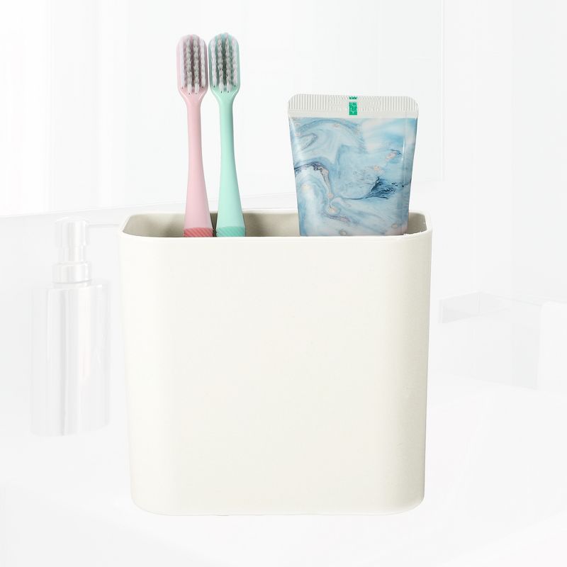 Unique Bargains Wall Mount Toothbrush Holder 4.65"x2.48"x4.25" 1 Pc, 4 of 7