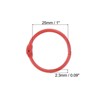 Unique Bargains Metal Anti-Rust Round Binder Rings for Key Chain Scrapbooks 10 Pcs - 2 of 4