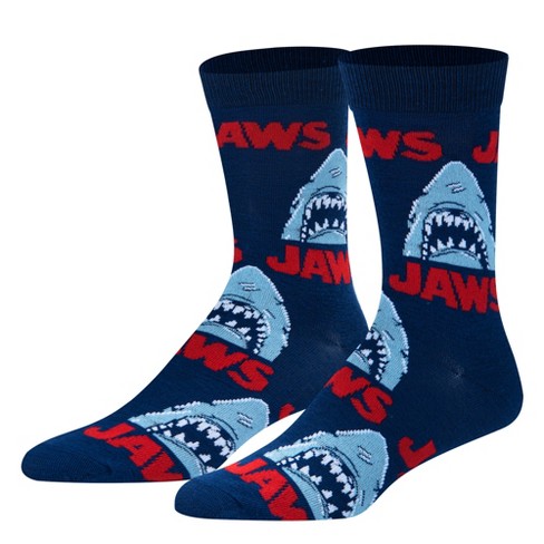 Crazy Socks, Jaws Attack, Funny Novelty Socks, Large - image 1 of 4