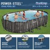 Bestway Power Steel Oval Metal Frame Above Ground Outdoor Backyard Swimming Pool Set with Filter Pump, Ladder, and Pool Cover - 2 of 4