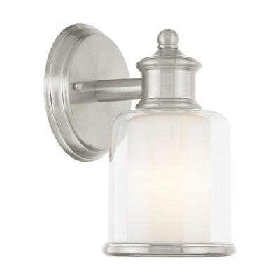 Livex Lighting Middlebush 1 - Light Wall Light in  Brushed Nickel