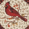 Earth Rugs Cardinal Art Round Jute Trivet 10"x10" for Dining Table Use - 3 of 3