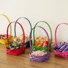 Wickerwise Set of 6 Decorative Baskets in Assorted Colors - Perfect for Easter, Trick or Treat, Flower Girl, Parties, and More - 2 of 4