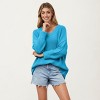 Anna-Kaci Women's V-Neck Relaxed Fit Knit Sweater with Long Sleeves - 2 of 4