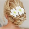 Unique Bargains Women's Simulated Flower Duckbill Clip 2 Pcs - 2 of 4