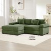 82.6" Oversized Cloud Modular Sectional Couch, Corduroy Fabric, Extra-Wide Armrests, Throw Pillows, Ergonomic Design - 2 of 4