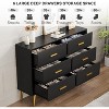 Garvee Chic and Versatile 6-Drawer Dresser – Modern Storage Chest in Elegant White Finish with Gold Handles for Bedroom, Living Room - 2 of 4