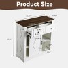 NicBex Shoe Rack Bench Shoe Storage Organizer Farmhouse Buffet Cabinet Coffee Storage Bar with Storage for Entryway - 4 of 4