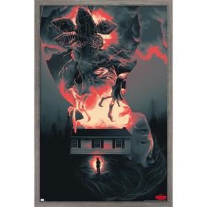 Trends International Netflix Stranger Things - Silhouettes Framed Wall Poster Prints - 1 of 4