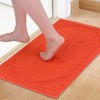 REGALWOVEN Cotton Absorbent Machine Washable Shower Bathroom Floor Towel Rug Bath Mats 18" x 30" - 2 of 4