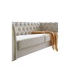 NicBex 87.4 Inch Velvet Tufted 2-Seat Sofa with Metal Legs for Living Room,Apartment,Bedroom - 4 of 4