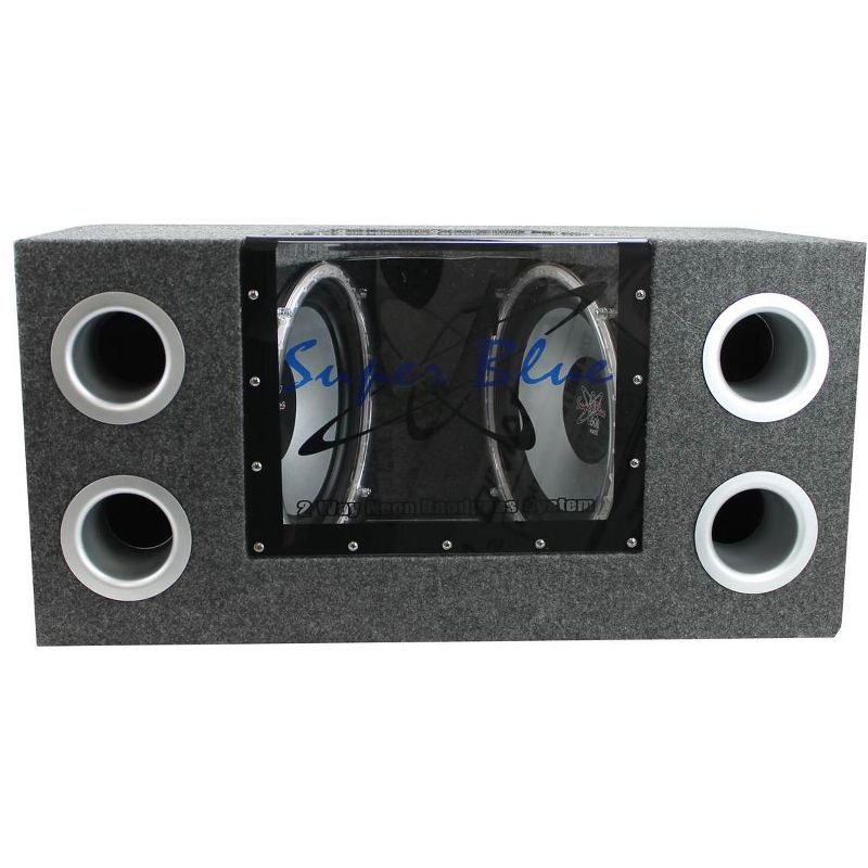 Pyramid BNPS102 10" 1000W Dual Car Audio Subwoofers w/Bandpass Box and Neon, 2 of 7