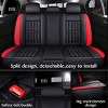 GOTGELIF PU Leather Car Seat Covers Set Universal Fit for 5 Seats, Waterproof & Non-Slip - 3 of 4