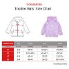 Rokka&Rolla Toddler Girls' Fleece Lined Full Zip Windbreaker Rain Jacket - 2 of 4