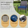 3-Piece Outdoor PE Wicker Patio Chair and Table Set with Washable Cushions for Balcony or Poolside-The Pop Home - 3 of 4