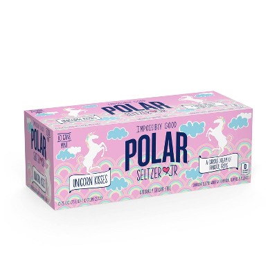 Polar Jrs Unicorn Kisses Sparkling Water - 10pk/7.5 fl oz