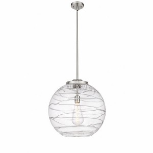 Athens Deco Swirl - 1 Light Pendant In Industrial Style-19.5 Inches Tall and 17.88 Inches Wide - 1 of 1
