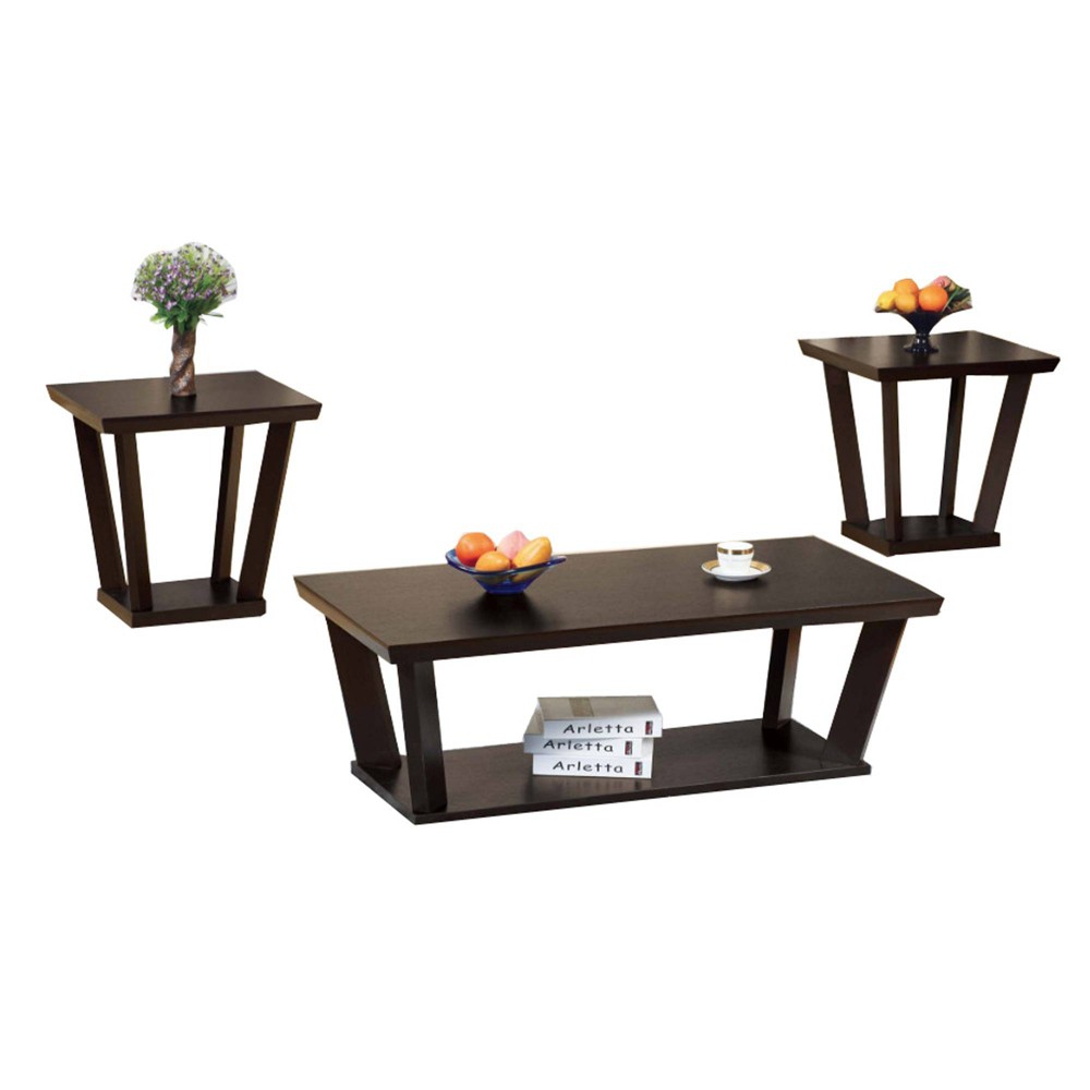 Contemporary Style Coffee End Table Coffee Benzara For Sale