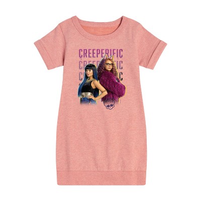 - Monster High - Creeperific Graphic Short Sleeve Fleece Dress