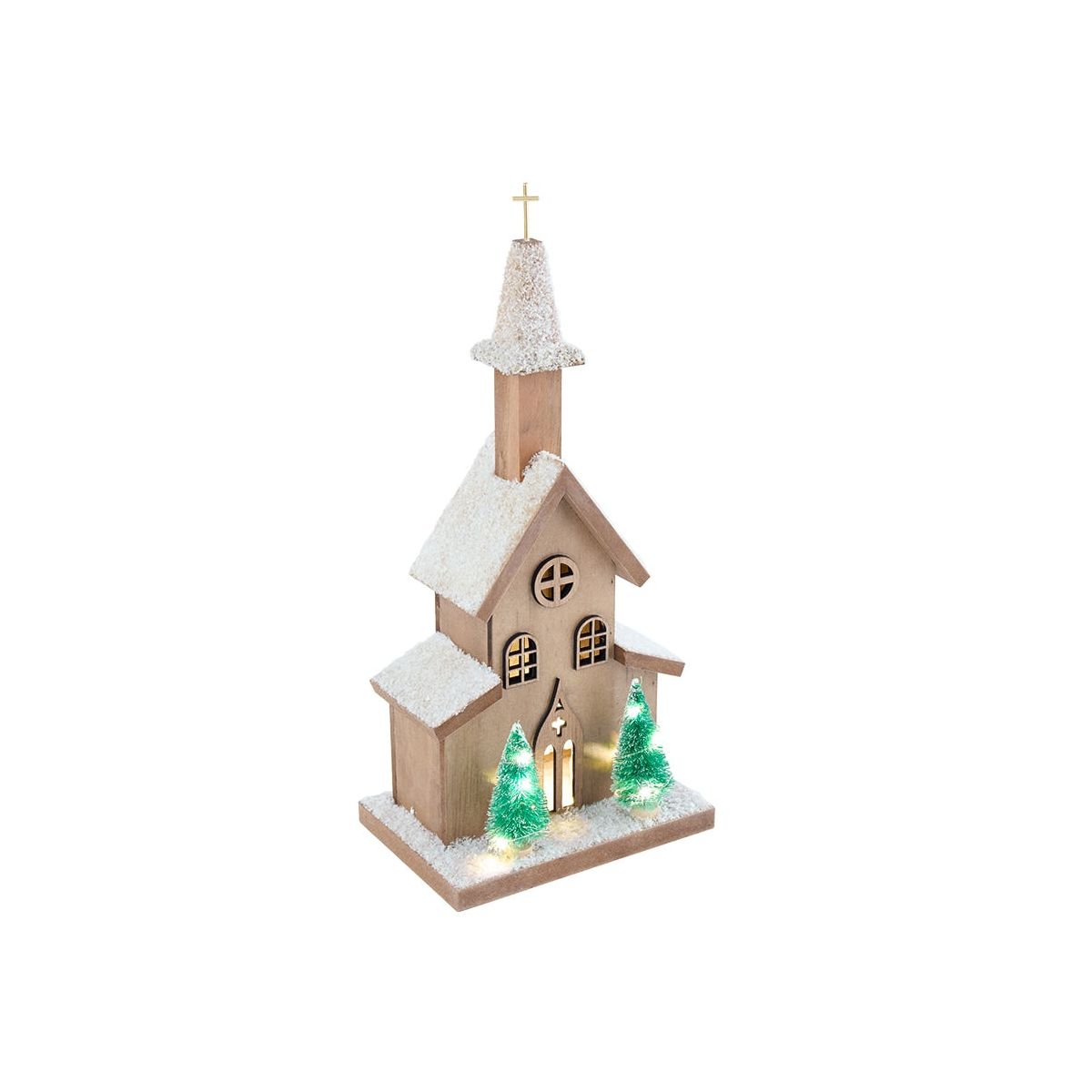 The Lakeside Collection Lighted Country Church Decor -