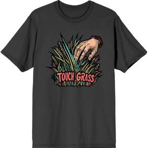 Labbing Touch Grass Gamer Nerd  Adult Crew Neck Short Sleeve Tee - 1 of 2