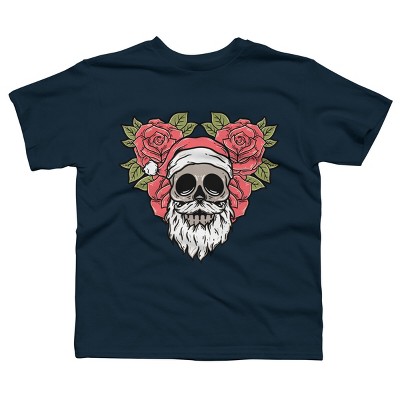 Boy's Design By Humans Christmas with flowers Illustration By rukurustudio T-Shirt