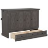 Merax Farmhouse Murphy Bed Cabinet with USB Charging Station Storage Space - 3 of 4