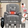 KWPZQEB Large Power Lift Recliner Chair, Electric Recliner w/ Heat & Massage and 2 Cup Holders,Lay Flat Sleeping Chair for Living Room - 4 of 4