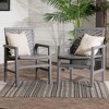 PAGED Set of 2 Patio Dining Chairs,Modern Transitional Style Outdoor Dining Chairs,25 inch Chairs Suitable for Patio,Garden - 2 of 4