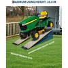 Aluminum Shed Ramps 2PCS, Lightweight Loading Ramps with Anti-Slip Rubber Pads for Motorcycle, Tractor, Trucks, Lawn Mower - 4 of 4