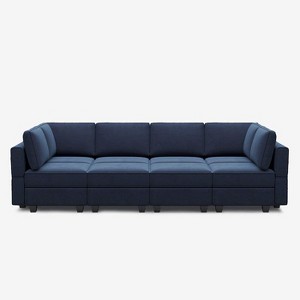 Belffin Modular Velvet Sleeper Sofa with Storage Seat (8 Seats + 8 Sides) - 1 of 4