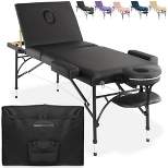 Saloniture Professional Portable Lightweight Tri-Fold Massage Table with Aluminum Legs