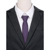 Elerevyo Men's Pre-Tied Texture Adjustable Zipper Neckties for Formal - 4 of 4