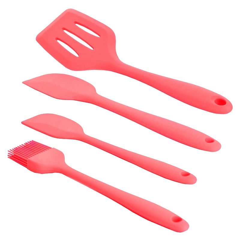 MegaChef Red Silicone Cooking Utensils, Set of 12, 4 of 8