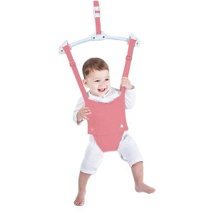 Tramull Creative Baby Door Jumper Set - Adjustable Toddler Baby Bouncer Baby Toys Baby Walker Swing (Pink) - 1 of 1