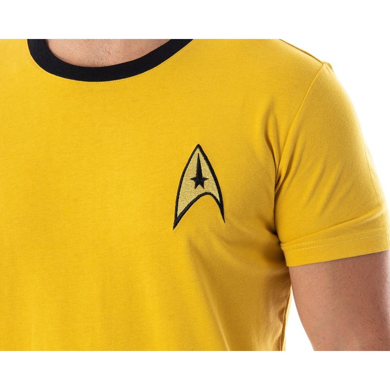 Star Trek The Original Series Men's Costume Short Sleeve Shirt - Kirk, Spock, 2 of 5
