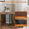 Aukfa  Wooden Dog Crate Furniture with Cushion – Heavy Duty Dual-Door Kennel for Small/Medium Dogs, Convertible Side Table & Nightstand - 4 of 4