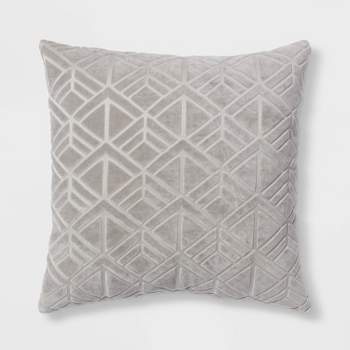 Euro Carved Velvet Jacquard Decorative Throw Pillow - Threshold™