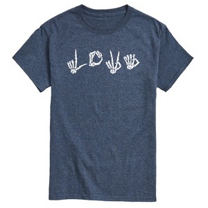 Men's - Instant Message - Love Skeleton Short Sleeve Graphic T-Shirt - 1 of 4