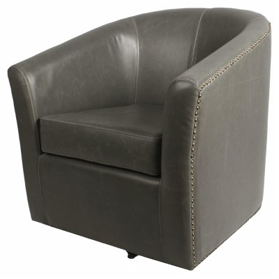 New Pacific Direct Ernest Bonded Leather Swivel Chair